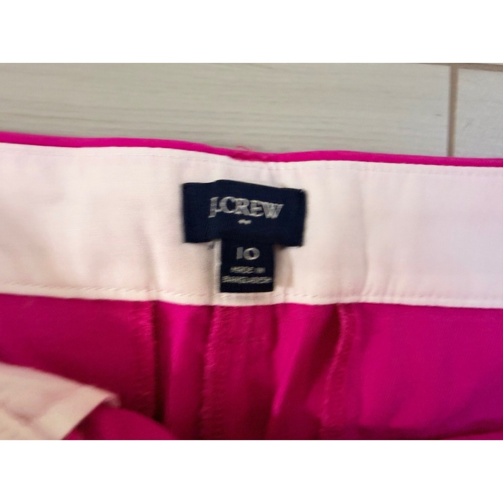 J.Crew Shorts Bundle Women Sz 10 Chino 3" Red Green Pink Preppy Summer Coastal - Picture 6 of 8
